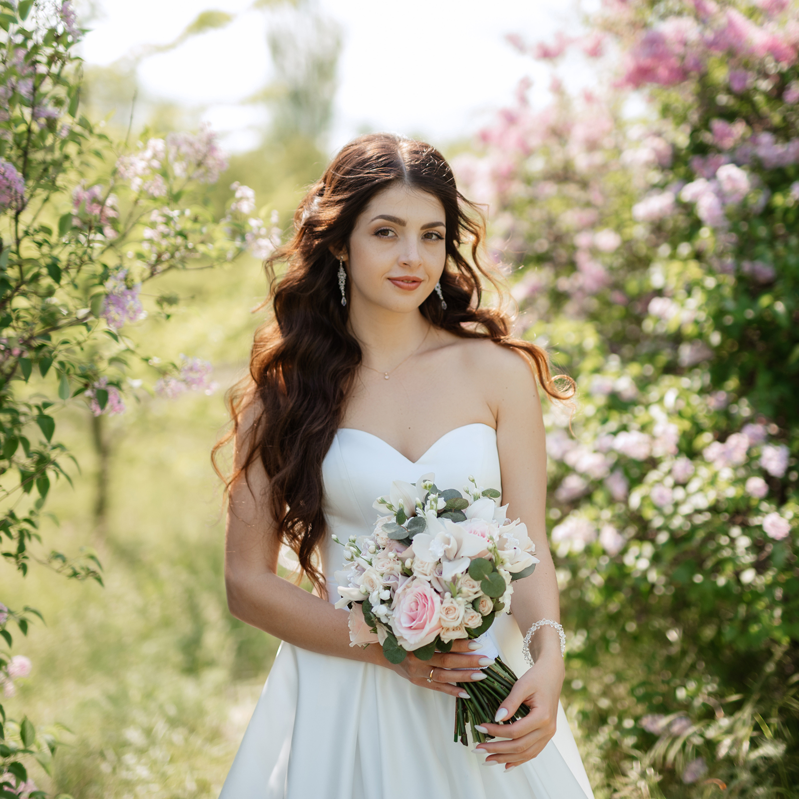 Collier Parme lilas perle robe Mariée/Mariage/Soirée style culture pas