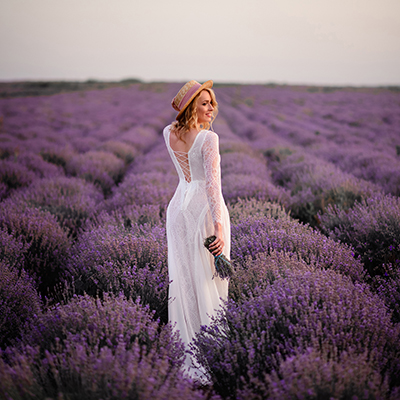 Brudekjoler Boho, lavendel