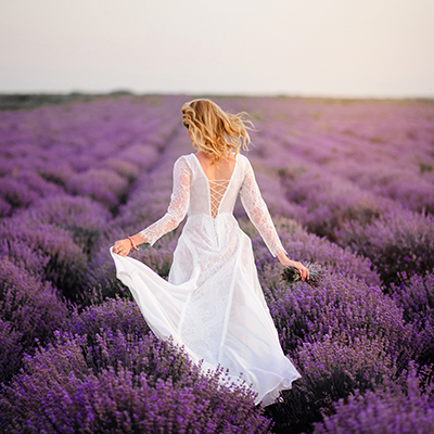 Brudekjoler Boho, lavendel