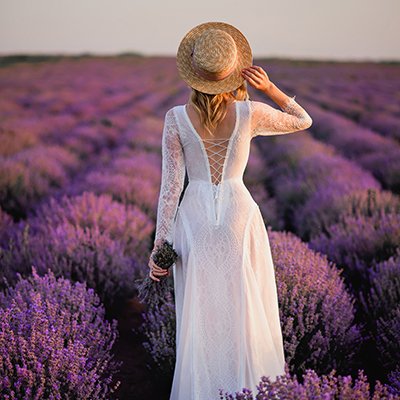 Brudekjoler Boho, lavendel