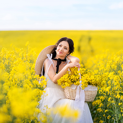 Vestidos de noiva Boho, flores amarelas
