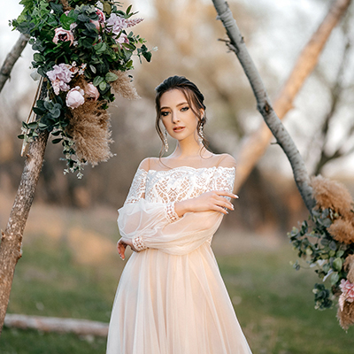 Wedding dress Boho, country