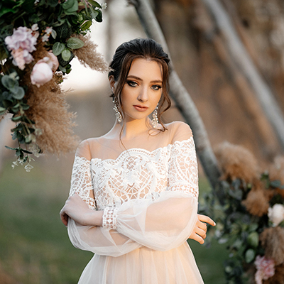 Wedding dress Boho, country